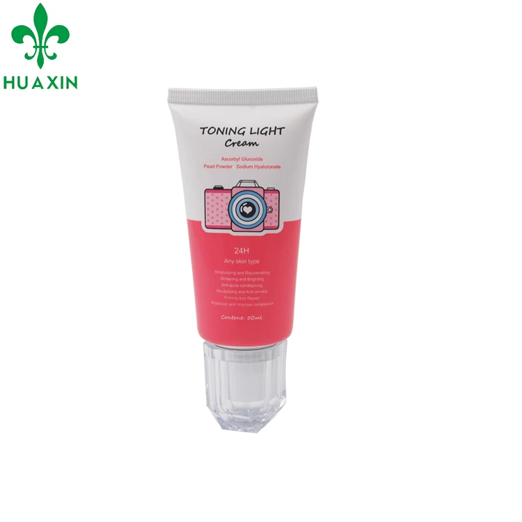 cosmético tubo com tampa acrílica