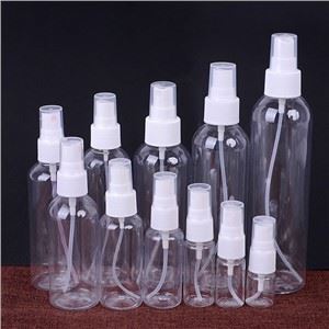 10ml 50ml 100ml 150ml 200ml plástico cosmético pet spray de névoa fina